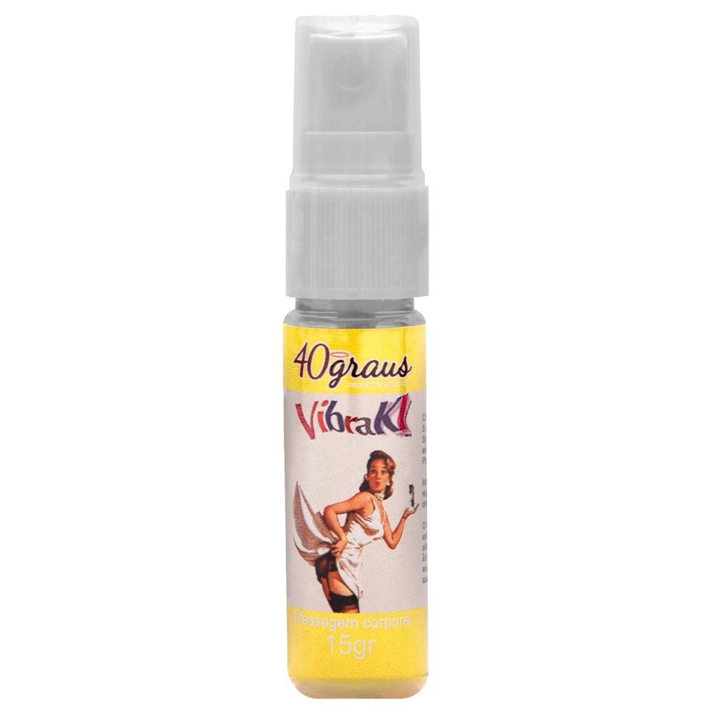 Vibraki Excitante Vibrador Spray 15ml 40graus
