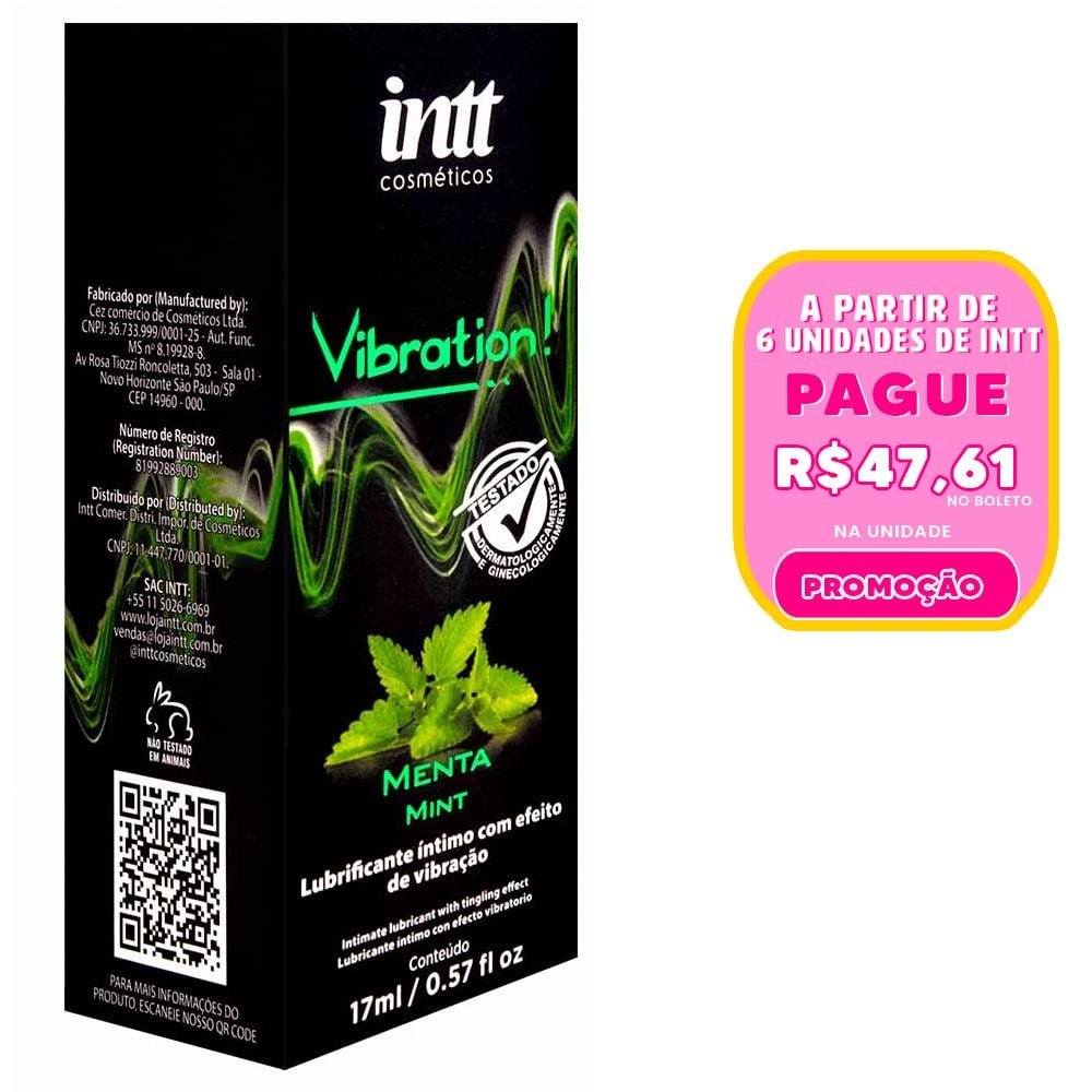 Vibration Gel Aromático Vibração Hot 17ml Intt