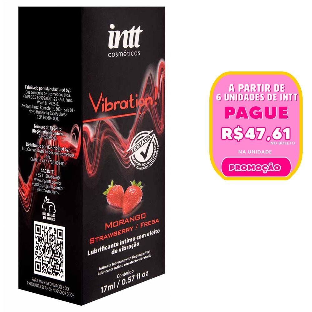 Vibration Gel Aromático Vibração Hot 17ml Intt