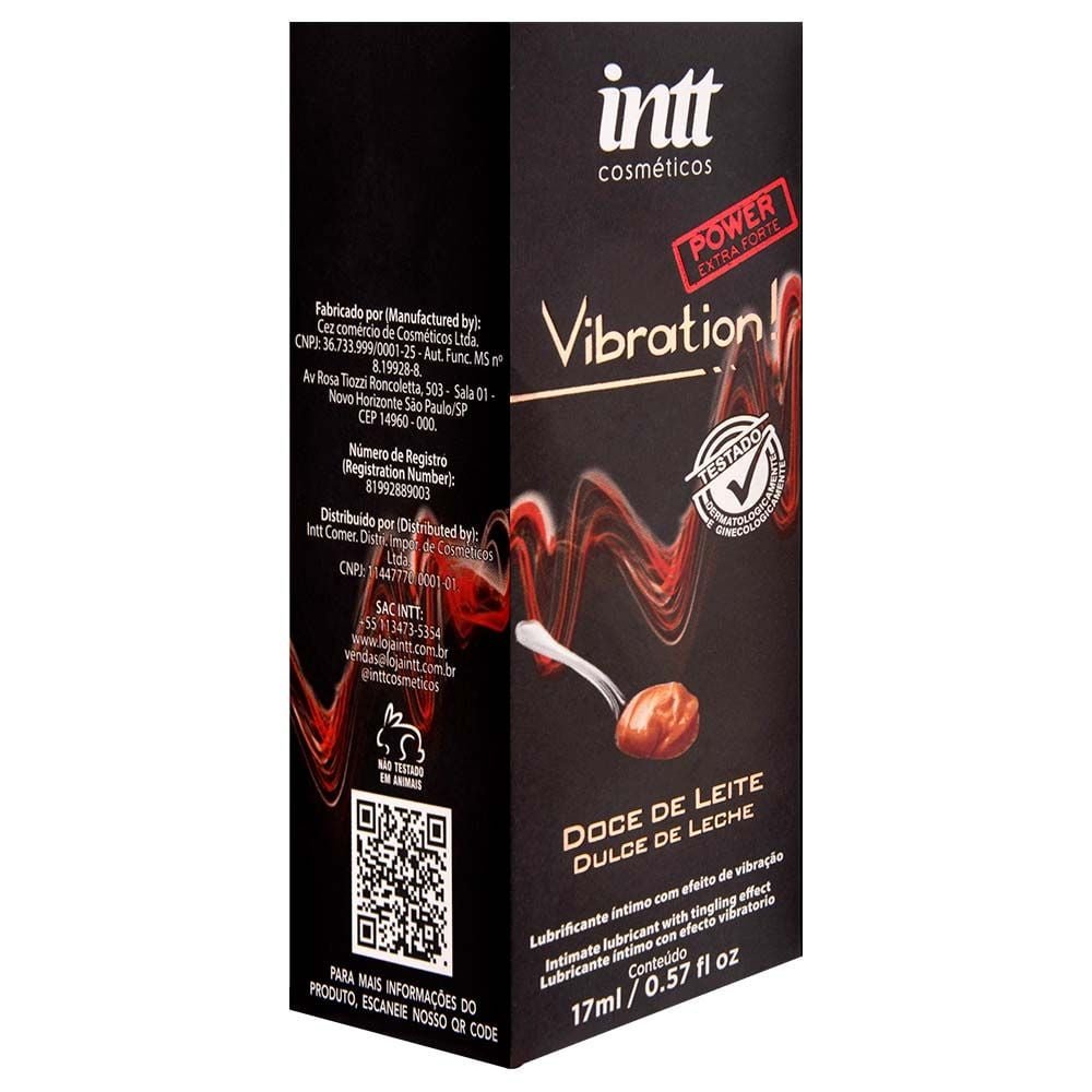Vibration Gel Doce De Leite Vibração Hot 17ml Intt