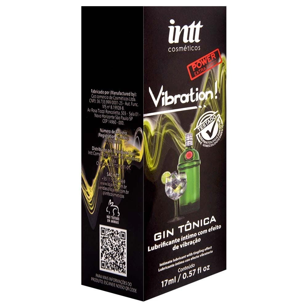 Vibration Gel Gin Power Vibração Hot 17ml Intt