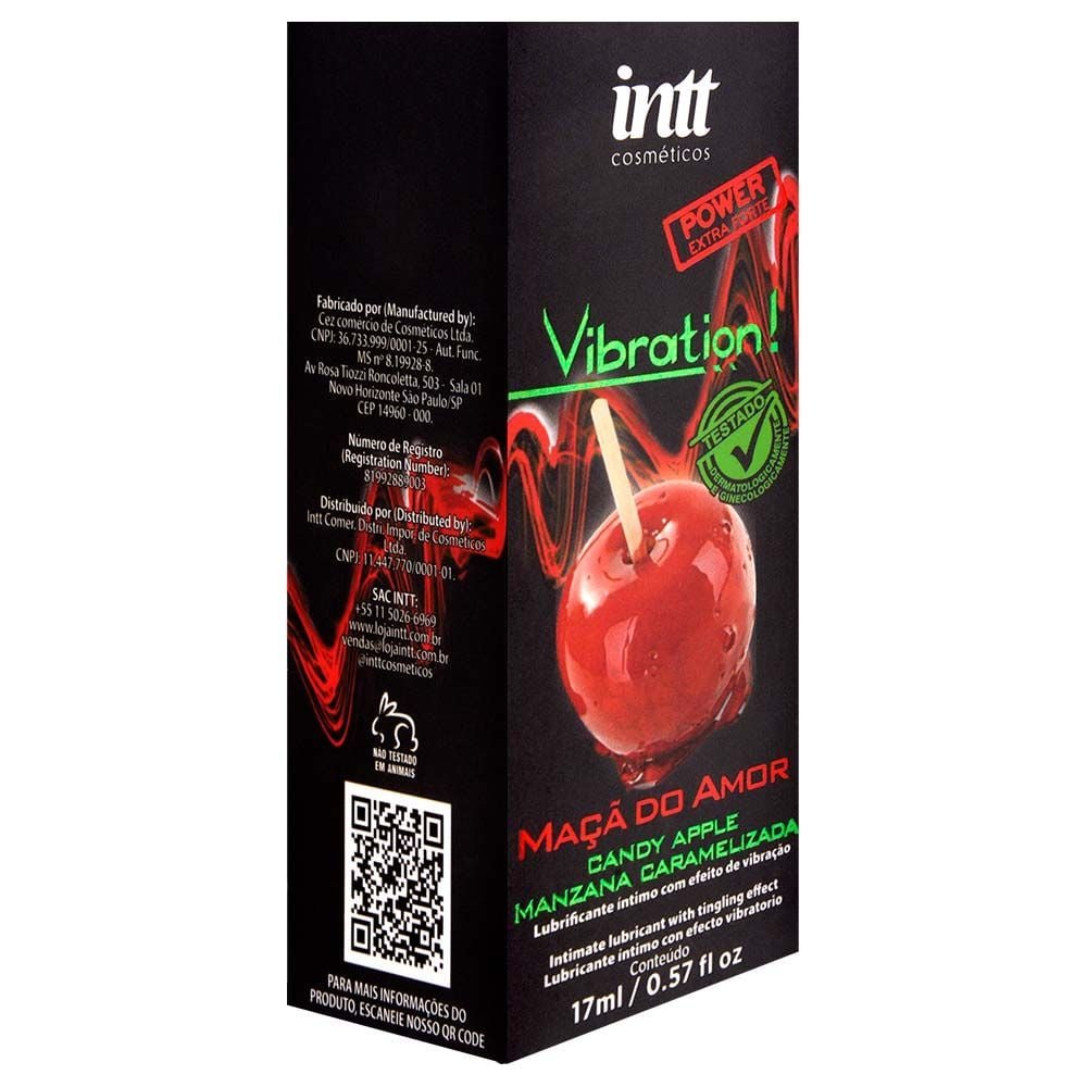 Vibration Gel Maçã Do Amor Vibração Hot 17ml Intt