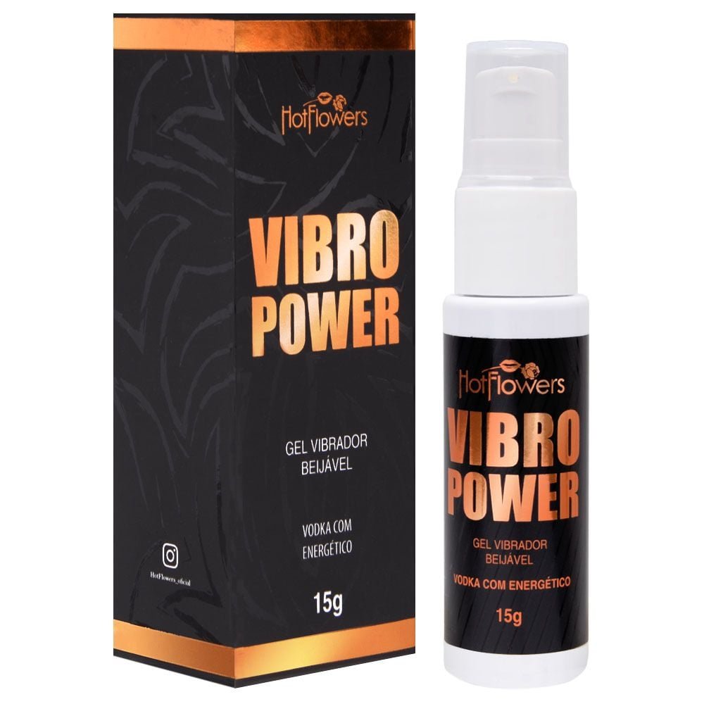 Vibro Power Gel Beijável Vibrador 15g Hot Flowers