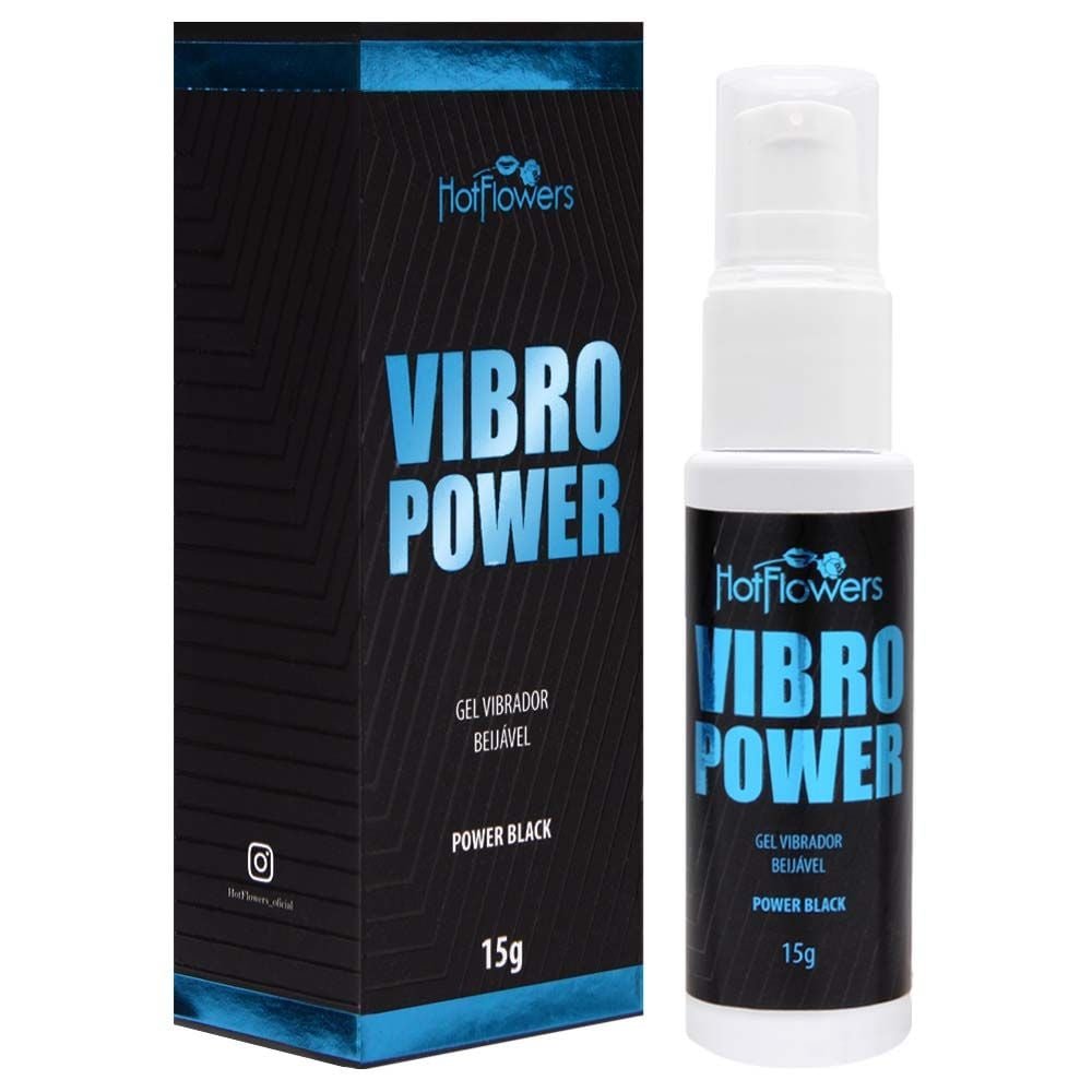 Vibro Power Gel Beijável Vibrador 15g Hot Flowers
