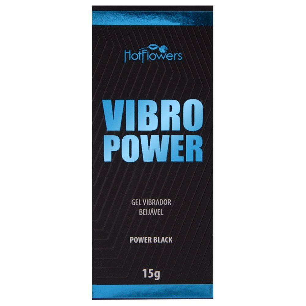 Vibro Power Gel Beijável Vibrador 15g Hot Flowers