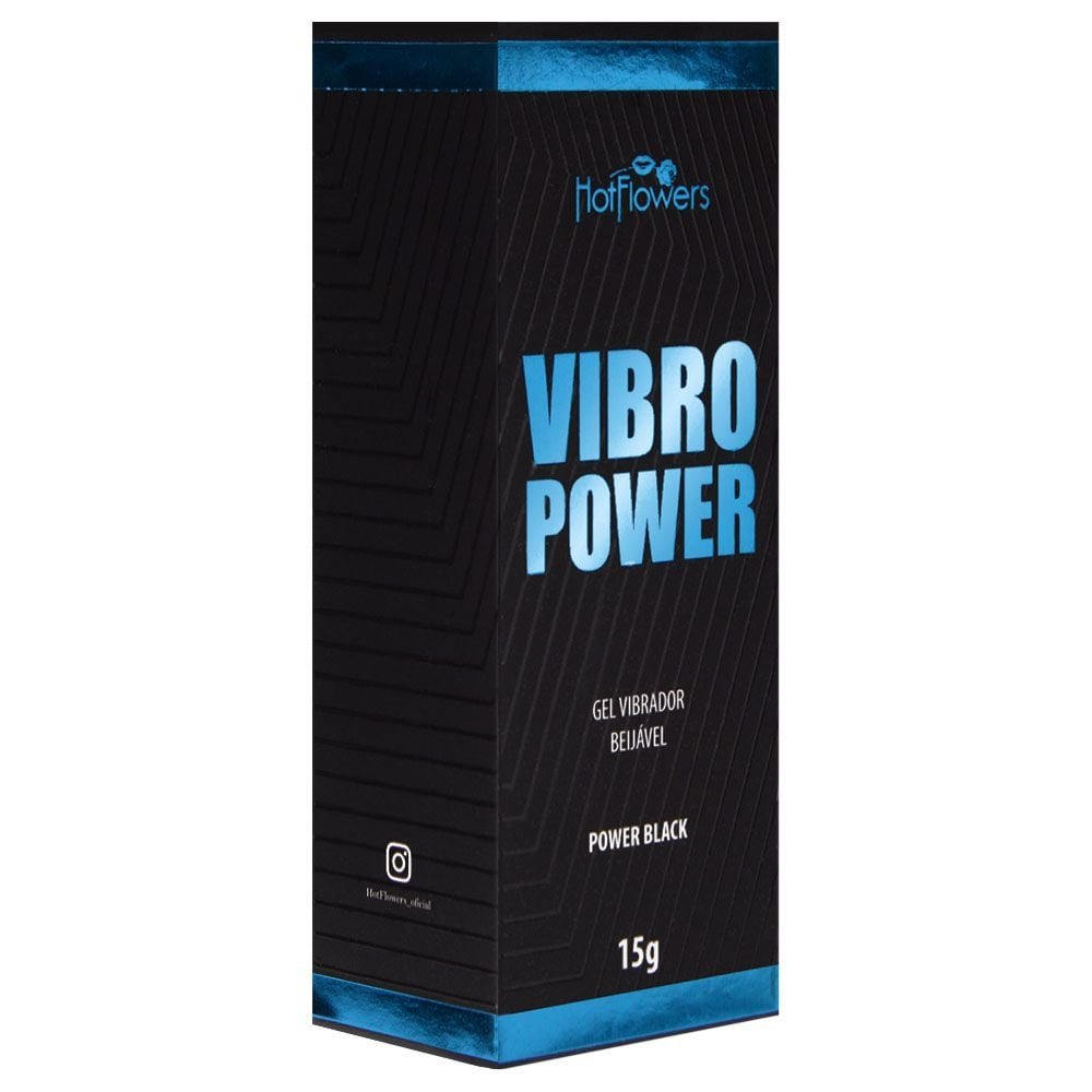 Vibro Power Gel Beijável Vibrador 15g Hot Flowers