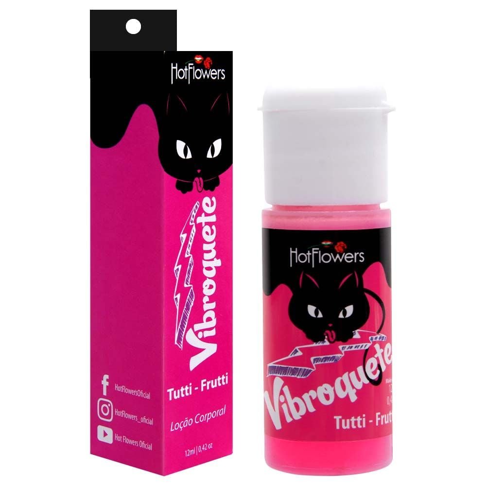 Vibroquete Loção Vibrante 12ml Hot Flowers
