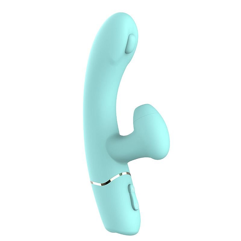 Vidrador de Ponto G e clitóris com Pulsação / Dedilhar - Dixie - Nv Toys - Azul