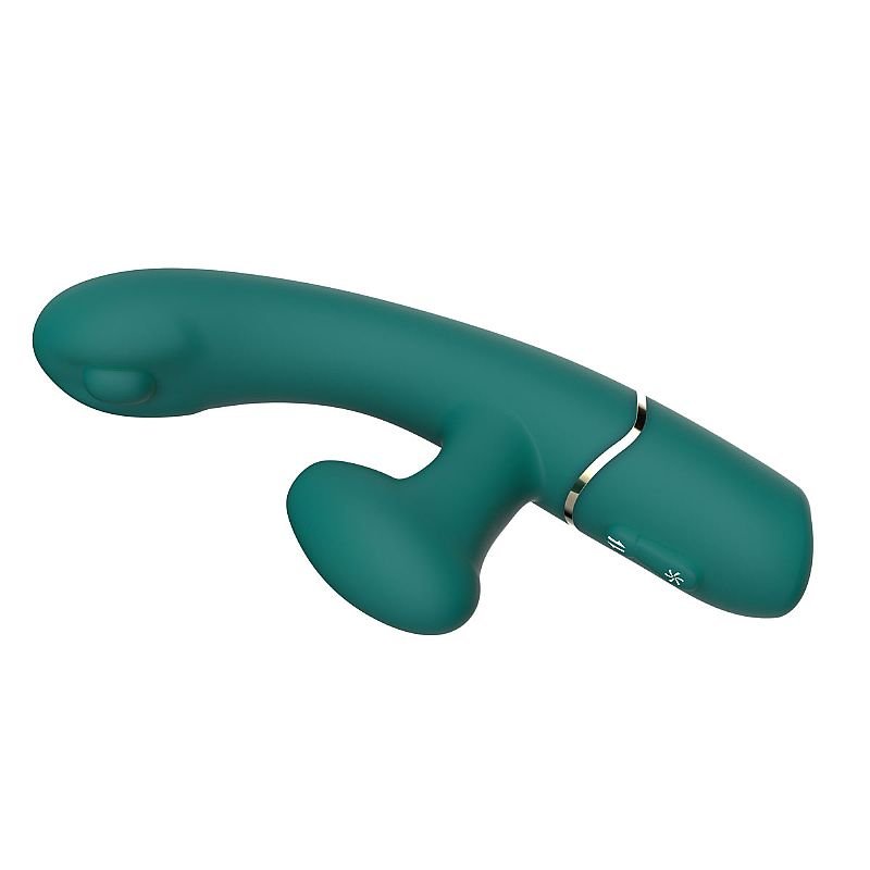 Vidrador de Ponto G e clitóris com Pulsação / Dedilhar - Dixie - Nv Toys - Rosa