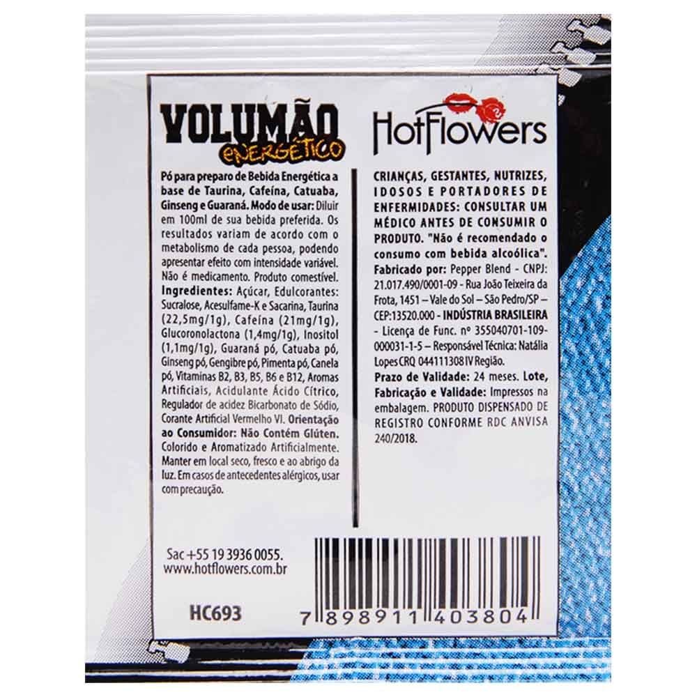 Volumão Energético Em Pó 1g Hot Flowers