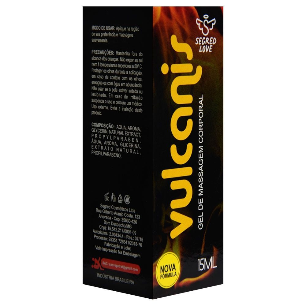Vulcanis Gel Excitante Hot Ice 15ml Segred Love