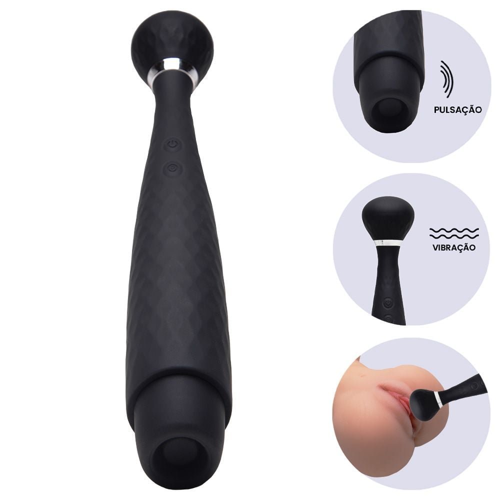 We Love Vibrador Recarregável 10 Vibrações 2 Em 1 Vipmix