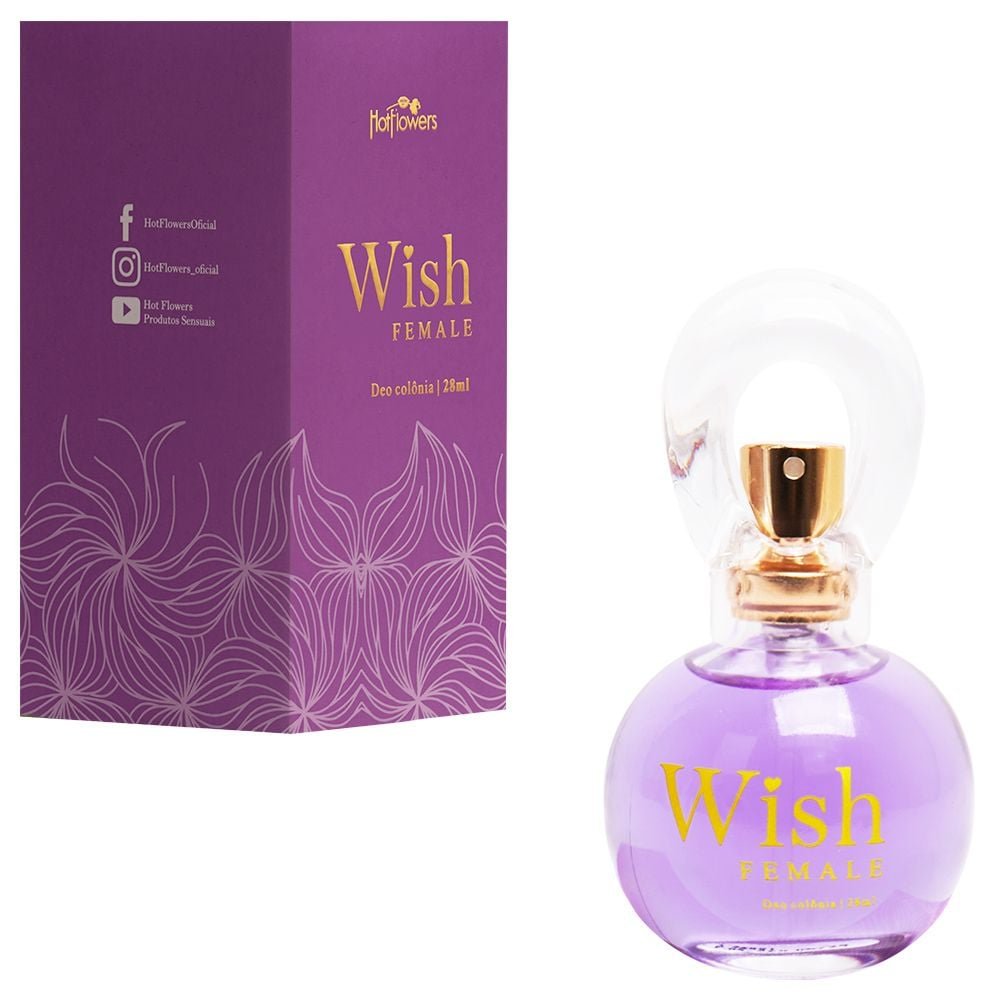 Wish Female Deo Colônia Feminina 28ml Hot Flowers