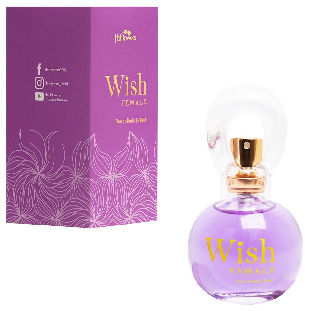 Wish Female Deo Colônia Feminina 28ml Hot Flowers