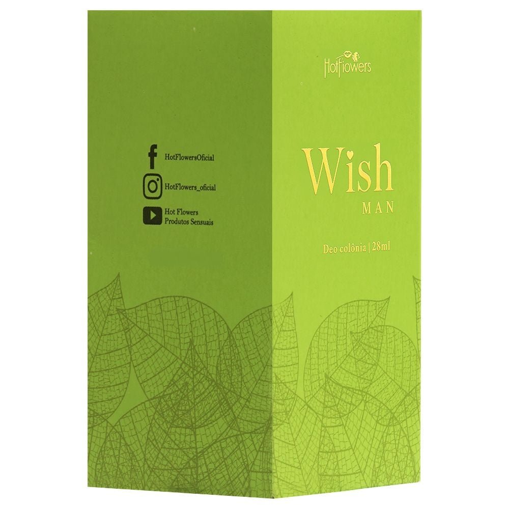 Wish Man Deo Colônia Masculina 28ml Hot Flowers