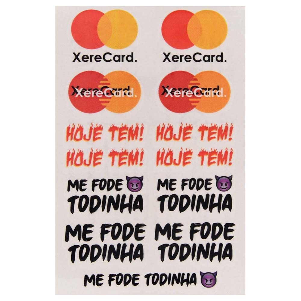 Xerecard Tatuagem Temporária 10 X 15cm Sedux