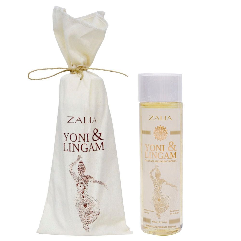 Yoni & Lingan óleo Massagem Tântrica 200ml Zalia