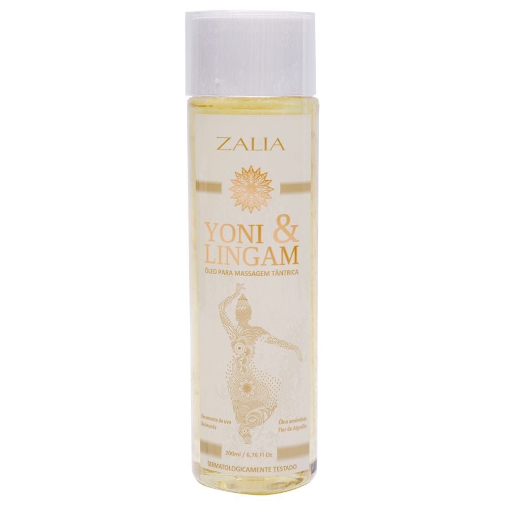 Yoni & Lingan óleo Massagem Tântrica 200ml Zalia