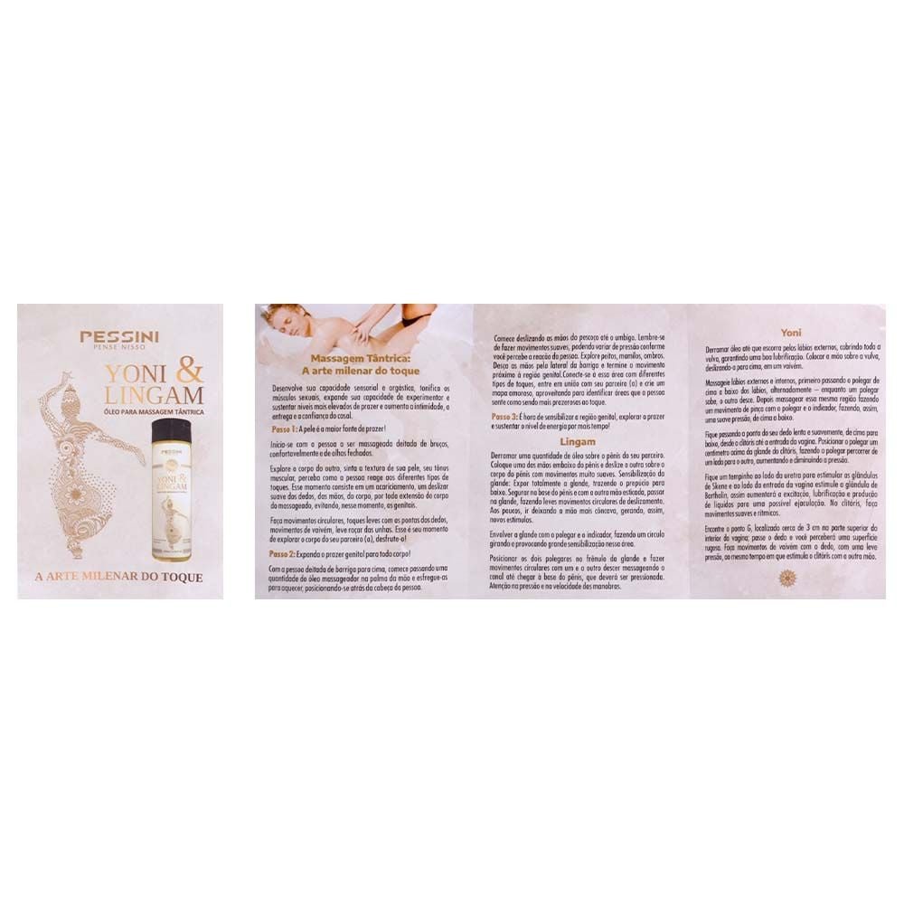 Yoni & Lingan óleo Massagem Tântrica 200ml Zalia