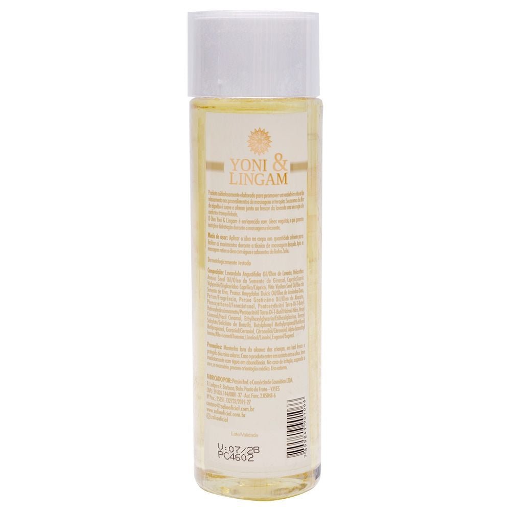 Yoni & Lingan óleo Massagem Tântrica 200ml Zalia