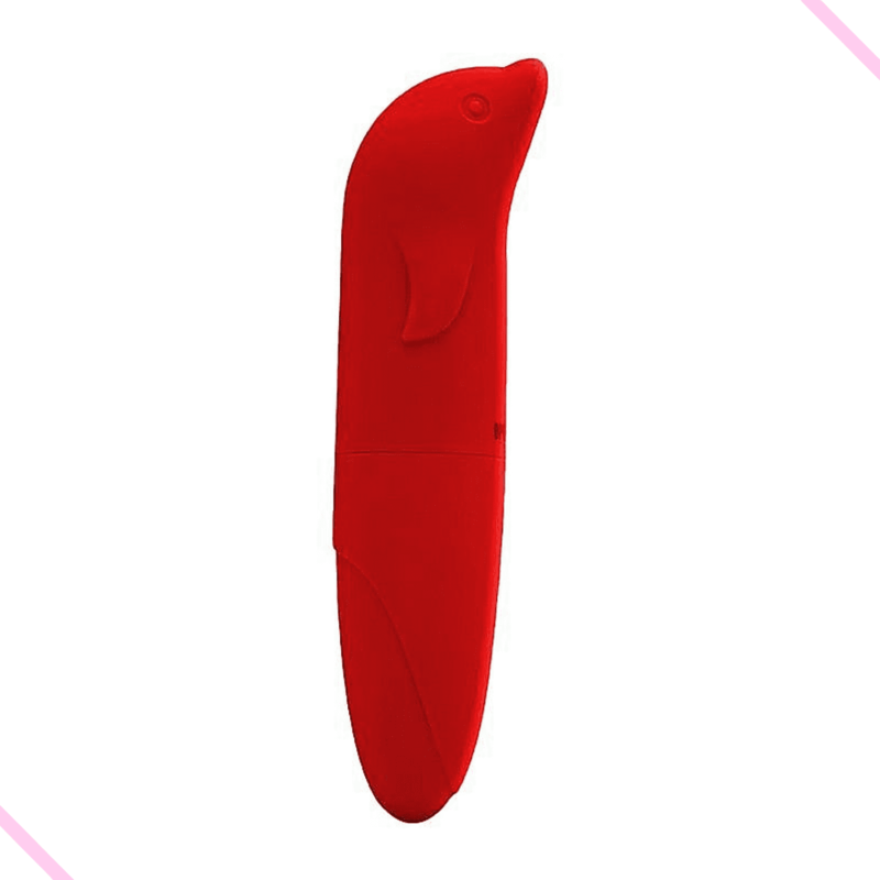 vibrador-golfinho-aveludado-vermelho